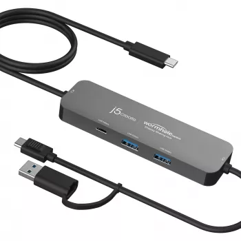 j5create JCH462 Wormhole Switch™ Display Sharing Hub, Melns