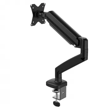 j5create JTSA101 Ergonomisks monitora stiprinājums ar gāzes atsperi, melns, skava/caurums, 8 kg, 17–32 collas
