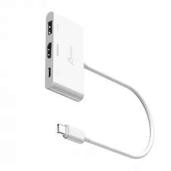 j5create JCA399 USB-C uz HDMI 4K144Hz & USB 3.2 ar Power Delivery 100W, Melns
