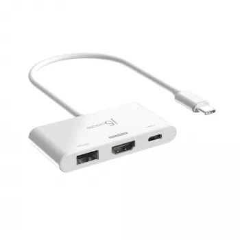 j5create JCA399 USB-C uz HDMI 4K144Hz & USB 3.2 ar Power Delivery 100W, Melns