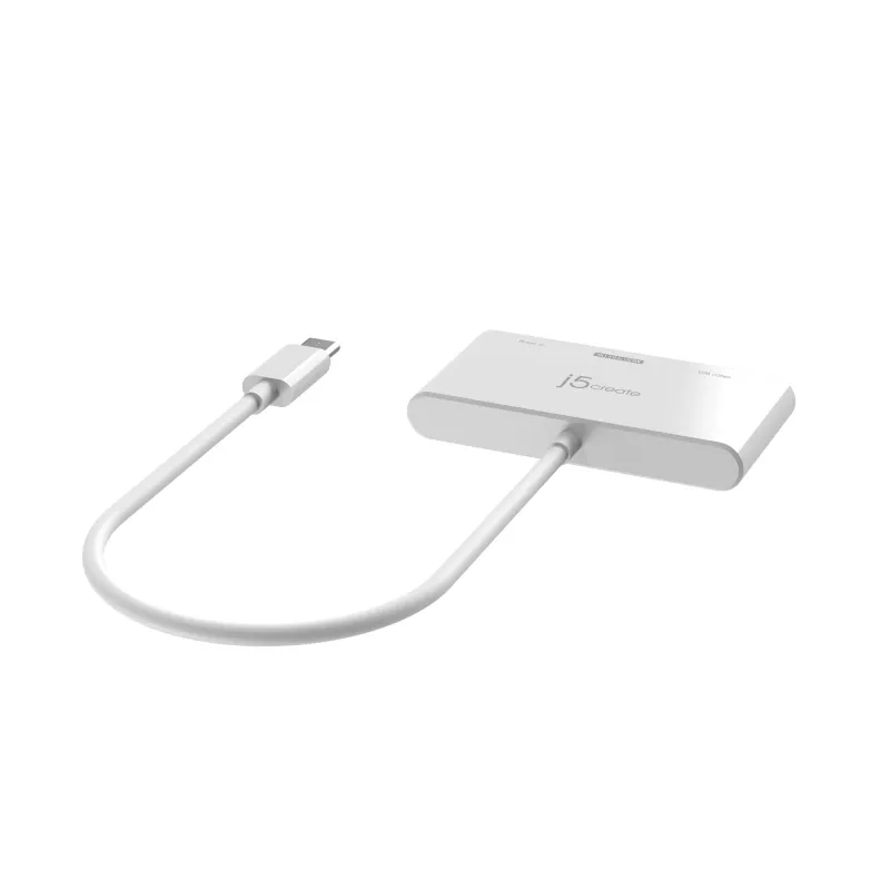 j5create JCA399 USB-C uz HDMI 4K144Hz & USB 3.2 ar Power Delivery 100W, Melns