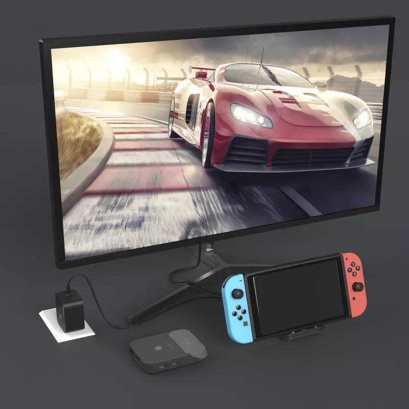 j5create JCD620 Mini Docking Station Nintendo Switch™, Melna