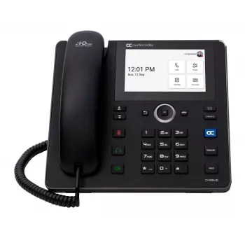 AudioCodes Teams C455HD IP telefons PoE GbE melns
