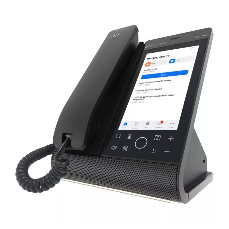 IP telefons AudioCodes Teams C470HD PoE GbE Vadu klausule Android