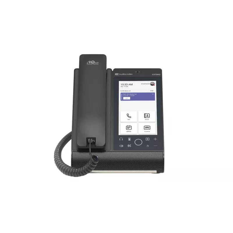 IP telefons AudioCodes Teams C470HD PoE GbE Vadu klausule Android
