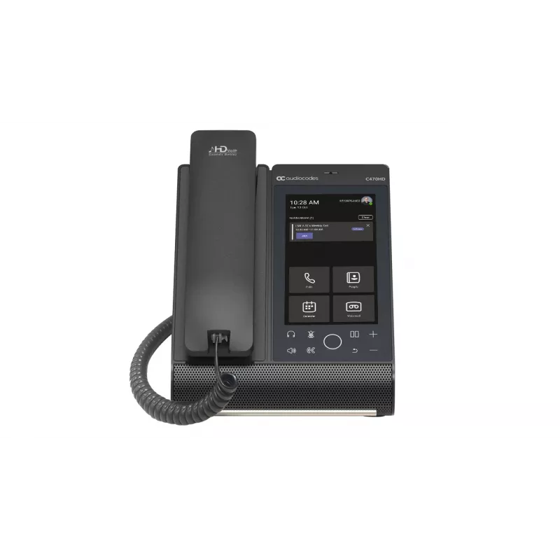 IP telefons AudioCodes Teams C470HD PoE GbE Vadu klausule Android