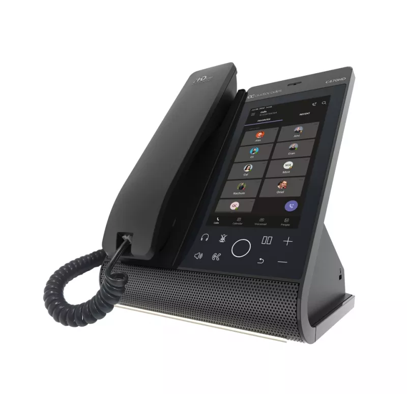 IP telefons AudioCodes Teams C470HD PoE GbE Vadu klausule Android