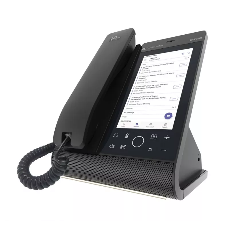 IP telefons AudioCodes Teams C470HD PoE GbE Vadu klausule Android