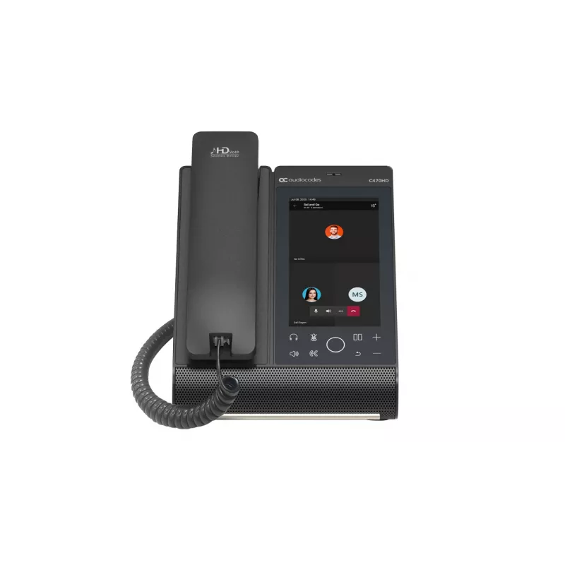 IP telefons AudioCodes Teams C470HD PoE GbE Vadu klausule Android