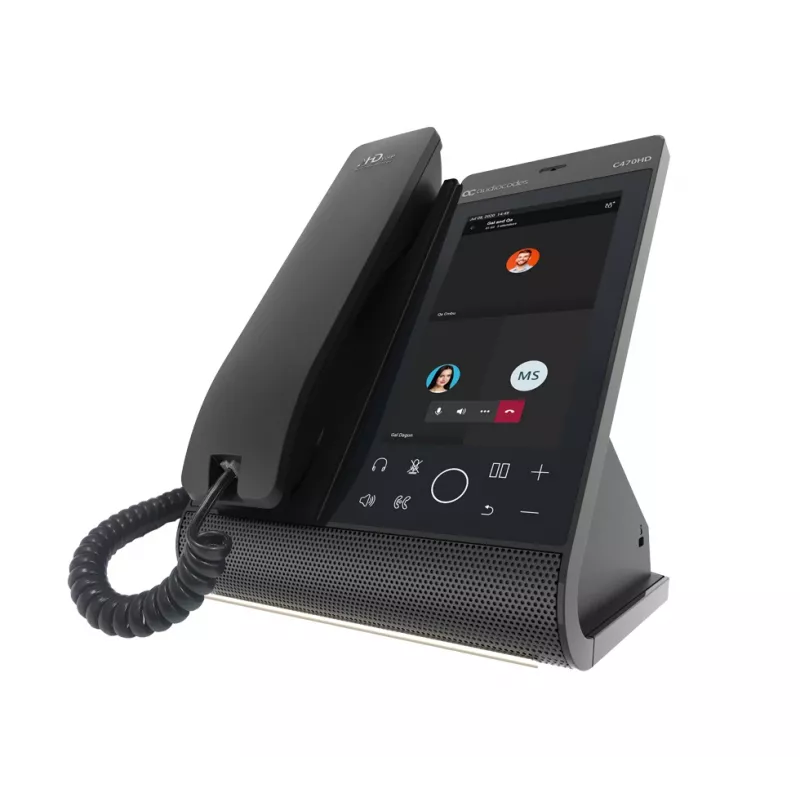 IP telefons AudioCodes Teams C470HD PoE GbE Vadu klausule Android