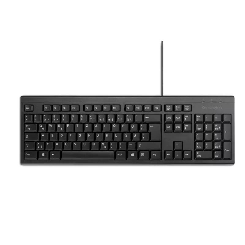 Kensington KB100 EQ vadu pilnizmēra tastatūra USB membrāna QWERTZ