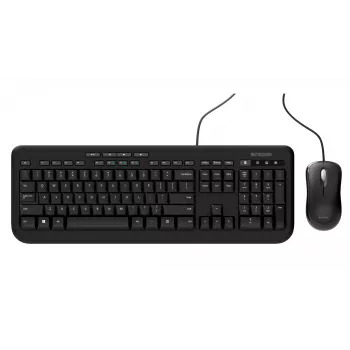 Incase Designed by Microsoft Wired Desktop 600 vadu tastatūra ar peli, universāls USB, QWERTY franču, melna