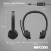 Incase Designed by Microsoft Modern USB-C austiņas, vadu, melnas