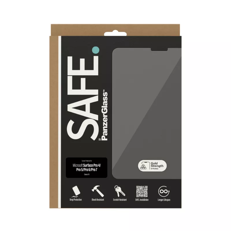 Aizsargstikls PanzerGlass SAFE. Microsoft Surface Pro 4/5/6/7 rūdīts stikls