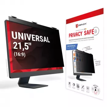 Displex PRIVACY SAFE 21.5 collu 16:9 divvirzienu privātuma filtrs, matēts/spīdīgs