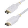 StarTech.com HDMI2-CABLE-4K60-6FW sertificēts HDMI 2.0 High Speed kabelis, 1,8 m (6 pēdas), 4K 60 Hz/1440p 144 Hz, HDR10/HDCP 2.2/ARC, TPE apvalks, balts