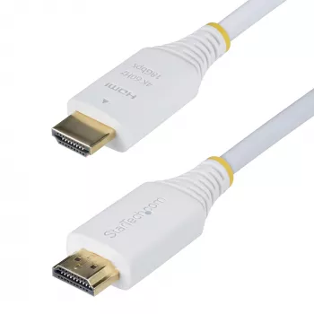 StarTech.com 1,8m Premium sertificēts HDMI 2.0 kabelis, 4K 60Hz/1440p 144Hz, HDR10/HDCP 2.2/ARC, 18Gbps, balts