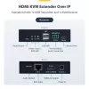 StarTech.com HDMI KVM pagarinātājs pa IP tīklu, 4K 60Hz, bez draiveriem, HDMI un USB pa Ethernet/CAT6, AVoIP, raidītājs un uztvērējs komplektā, ieskaitot montāžas komplektus