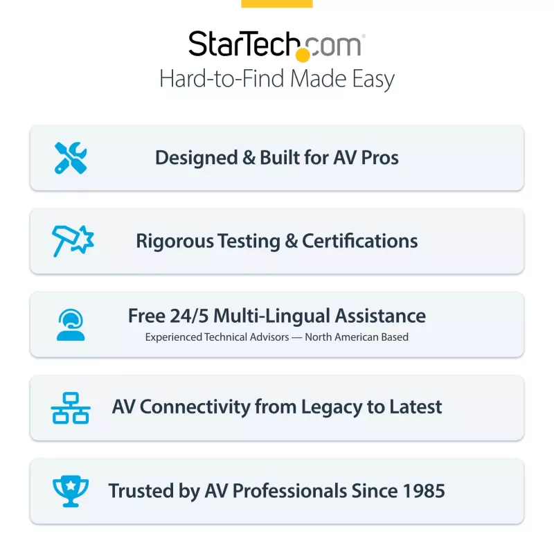 StarTech.com HDMI KVM pagarinātājs pa IP tīklu, 4K 60Hz, bez draiveriem, HDMI un USB pa Ethernet/CAT6, AVoIP, raidītājs un uztvērējs komplektā, ieskaitot montāžas komplektus