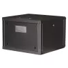 Sienas stiprinājuma 19 inch skapis ROLINE Pro 7U 600x600 WxD, melns, atslēgas slēdzene, IP20