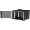 Sienas stiprinājuma 19 inch skapis ROLINE Pro 7U 600x600 WxD, melns, atslēgas slēdzene, IP20