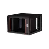 Sienas stiprinājuma 19 inch skapis ROLINE Pro 7U 600x600 WxD, melns, atslēgas slēdzene, IP20