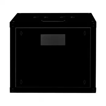 ROLINE 19 collu sienas skapis Pro 9U, 600x600 mm, melns, ar atslēgas slēdzi, IP20
