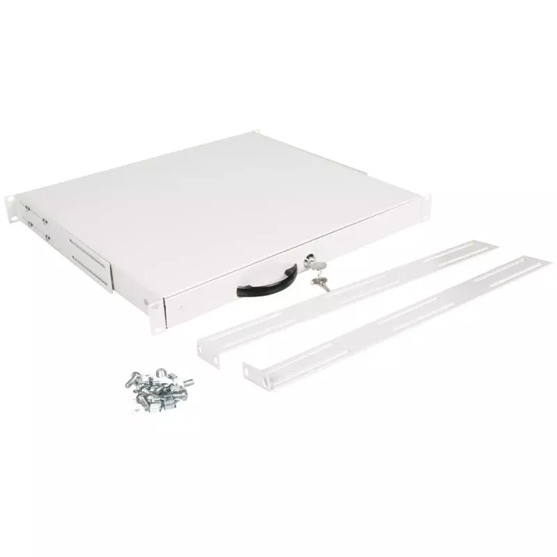 Tastatūras plaukts ROLINE 19 inch 1U 400 ar slēdzi, pelēks