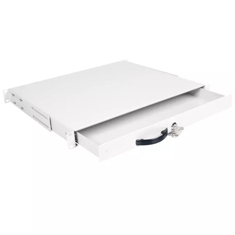 Tastatūras plaukts ROLINE 19 inch 1U 400 ar slēdzi, pelēks
