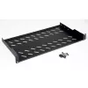ROLINE 19 collu 1U plaukts 250 mm dziļums 15 kg melns