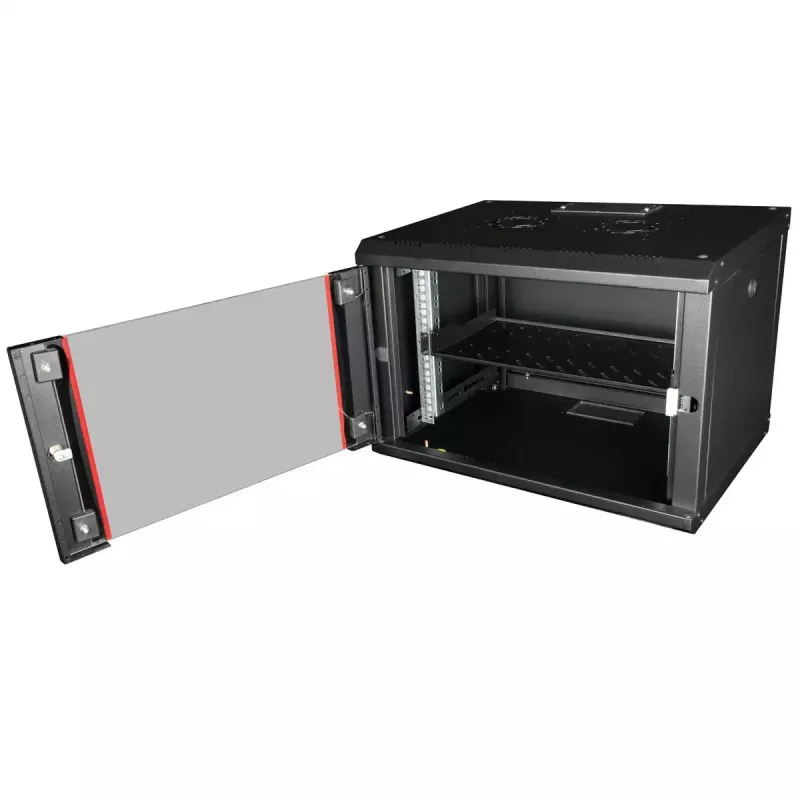 ROLINE 19 collu 1U plaukts 250 mm dziļums 15 kg melns
