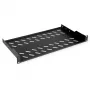 ROLINE 19 collu 1U plaukts 250 mm dziļums 15 kg melns