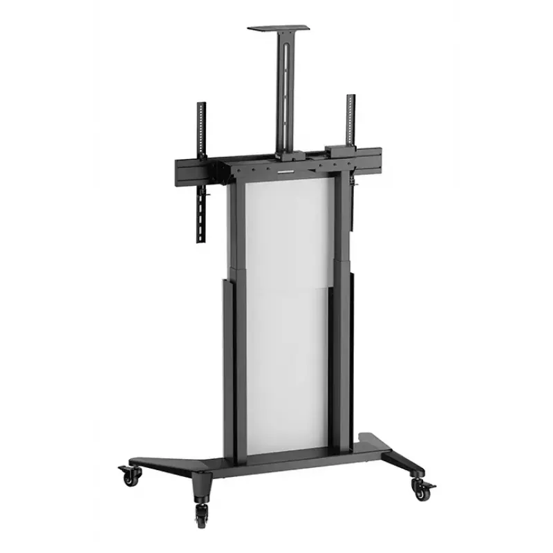 Mobilais statīvs displejiem Hagor BrackIT Lift 55–86 inch melns/balts VESA 200x200–1000x600