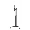 Mobilais statīvs displejiem Hagor BrackIT Lift 55–86 inch melns/balts VESA 200x200–1000x600