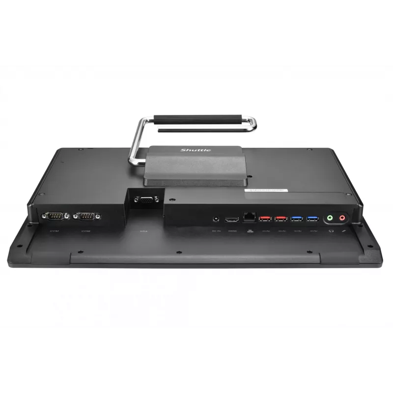 Shuttle All-In-One Barebone P55U, 15.6 collu Multi-Touch ekrāns, Celeron 7305, WiFi, IP54, bez ventilatora, 24/7 pastāvīga darbība