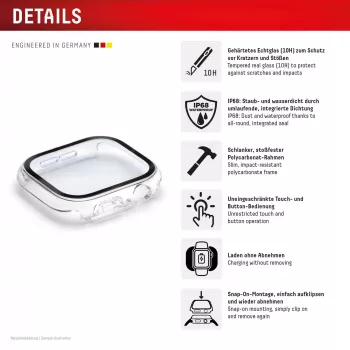Pilna korpusa aizsargplēve DISPLEX e.v.i. Apple Series 10 42mm caurspīdīga