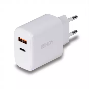 Lindy 73424 universāls mobilās ierīces lādētājs Balts AC Ātrā uzlāde Iekštelpām