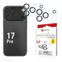 Displex Full Cover Kameras Lēcas Stikls iPhone 17 Pro, 10H, Pilns Kameras Aizsargs, Ātrā Uzstādīšana, 2-Paka