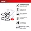 Displex Full Cover Kameras Lēcas Stikls iPhone 17 Pro, 10H, Pilns Kameras Aizsargs, Ātrā Uzstādīšana, 2-Paka