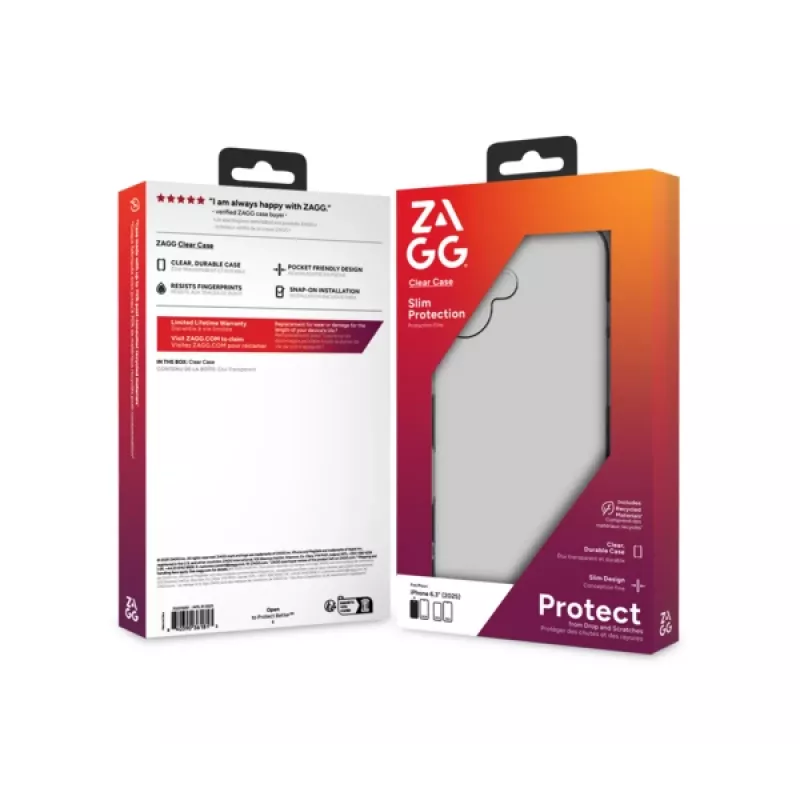 ZAGG Clear Case Apple iPhone 17 caurspīdīgs vāciņš