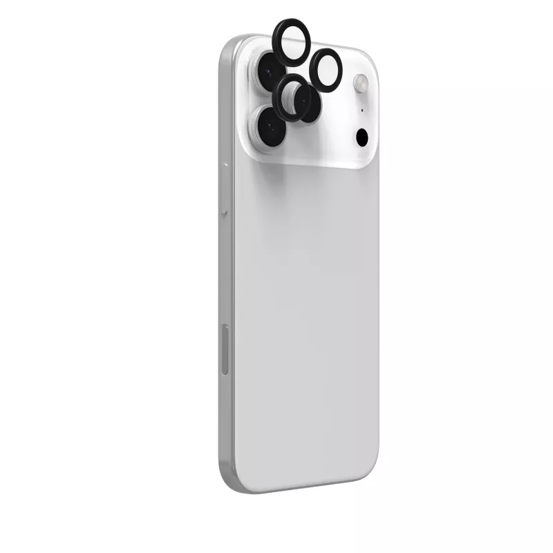 InvisibleShield Glass Elite (CameraRings) Objektīva aizsardzība Apple iPhone 17 Pro/17 Pro Max 16 Pro/16 Pro Max/15 Pro/15 Pro Max Melna