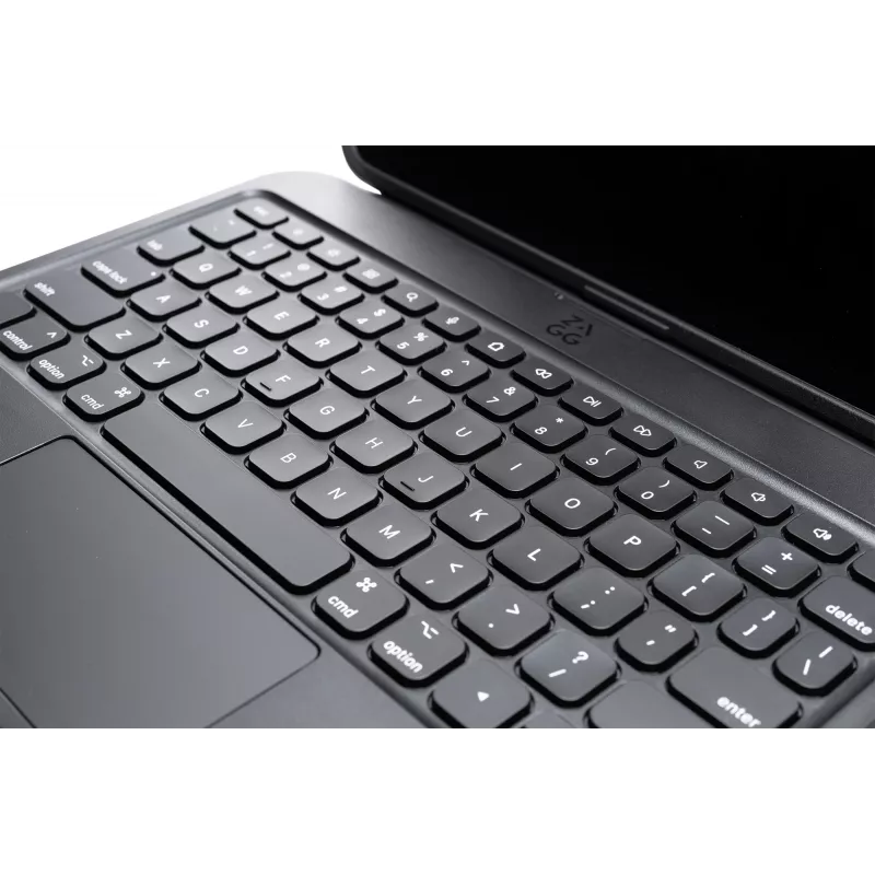 ZAGG Tough Keys tastatūras maciņš Apple iPad 10. paaudze/A16, melns, vācu izkārtojums (B2B brūna kaste)