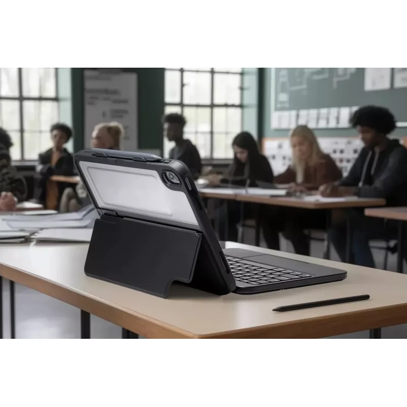 ZAGG Tough Keys tastatūras maciņš Apple iPad 10. paaudze/A16, melns, vācu izkārtojums (B2B brūna kaste)