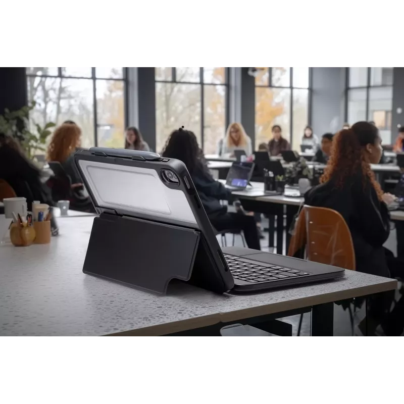 ZAGG Tough Keys tastatūras maciņš Apple iPad 10. paaudze/A16, melns, vācu izkārtojums (B2B brūna kaste)