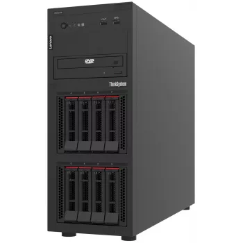 Lenovo ThinkSystem ST250 V3 7DCE100BEA torņa serveris, Intel Xeon 6315P 4C 2,8 GHz 55 W, 16 GB, 1x 800 W