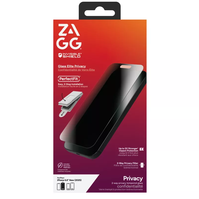 InvisibleShield Glass Elite Privātuma Ekrāna Aizsargs Apple iPhone 17 Air