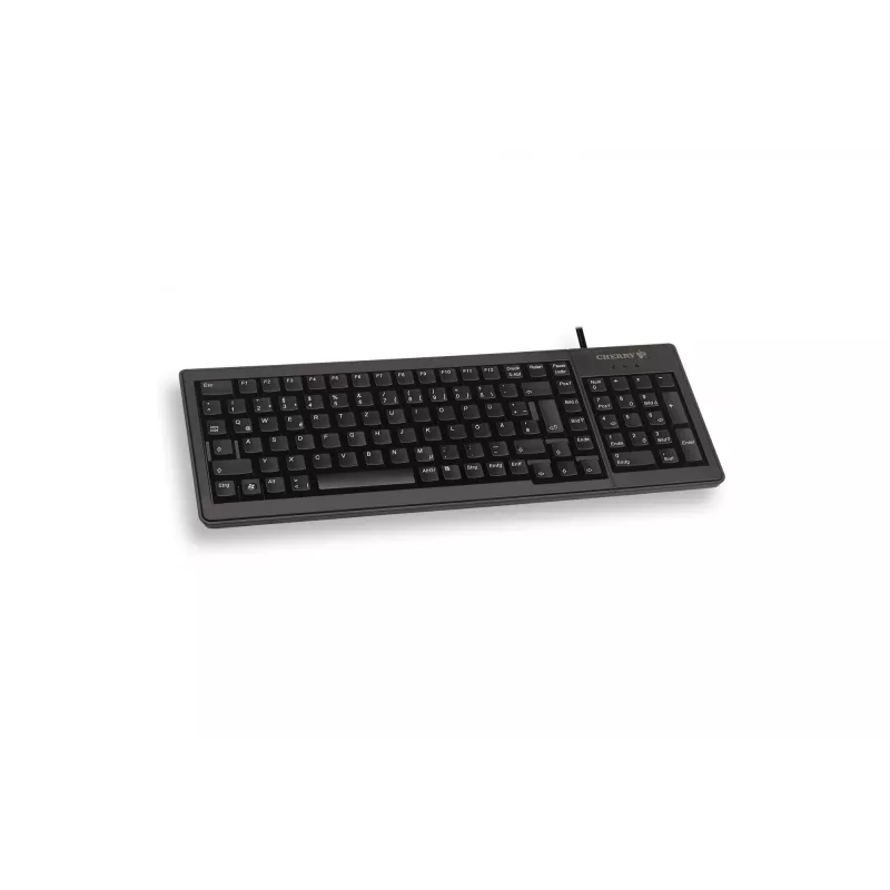 CHERRY XS G84-5200 tastatūra Office USB + PS/2 AZERTY Melna