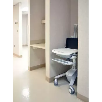 Multivides ratiņi Ergotron StyleView EMR Laptop Cart SV40 alumīnijs pelēks balts