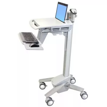 Multivides ratiņi Ergotron StyleView EMR Laptop Cart SV40 alumīnijs pelēks balts