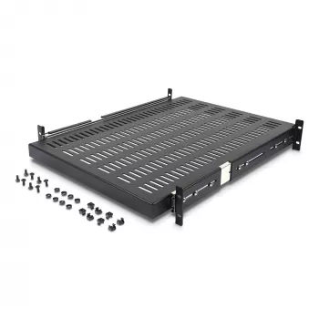 StarTech.com 2U bīdāms serveru plaukta plaukts - regulējams montāžas dziļums 20-30 collas - ventilēts - 50 mārciņas - izturīgs universāls 19 inch plaukta plaukts iekārtu plauktam - 24 collas dziļš
